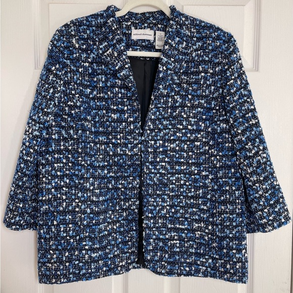 Alfred Dunner Jackets & Blazers - ALFRED DUNNER Women’s Faux Tweed Blazer Size 14